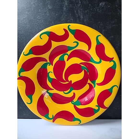 Decorative Chili Themed Wall Plate - Picture 2 of 10